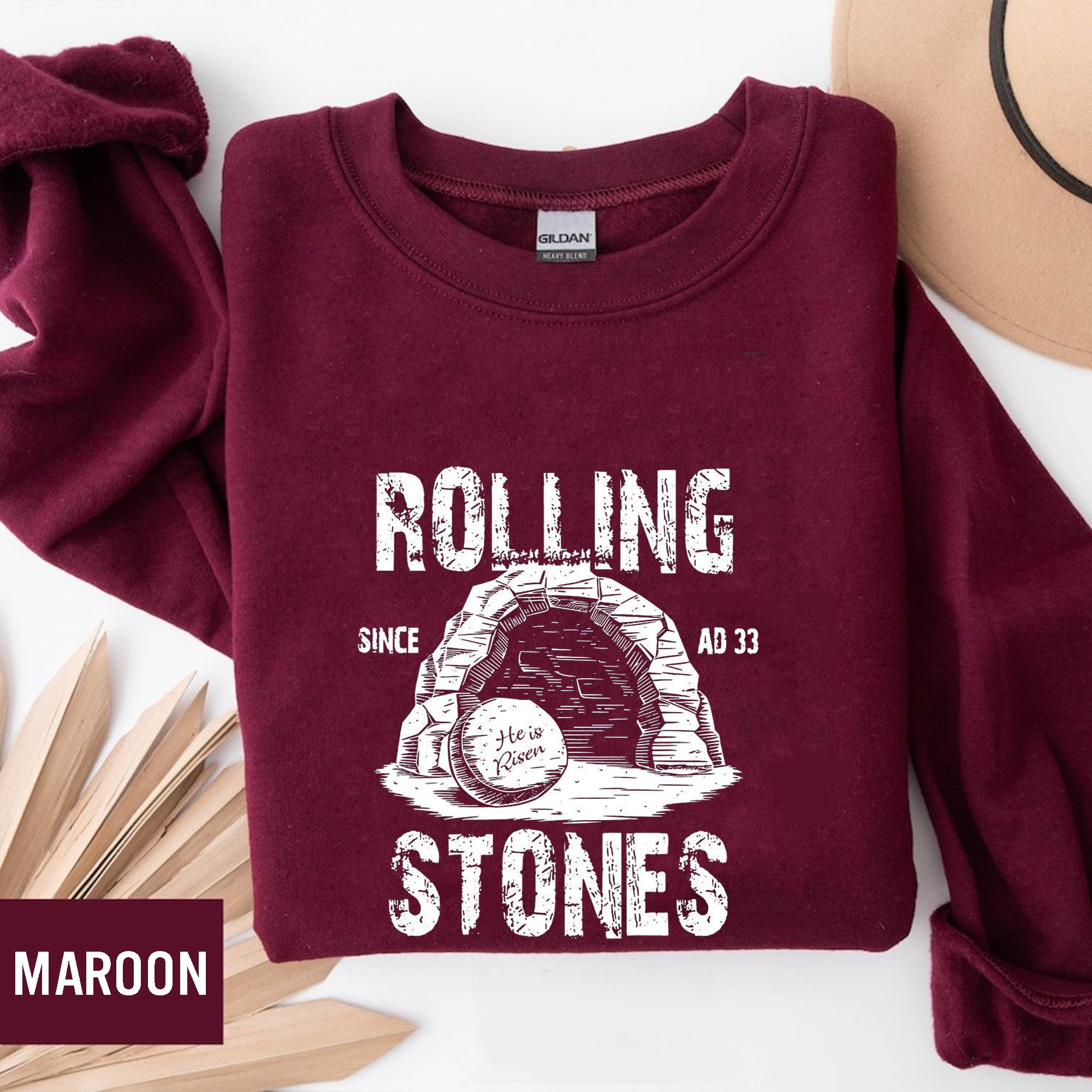 Easter Jesus Shirt, Rolling Stones Shirt, Christian Easter Shirt, Christian Shirt, He is Risen T Shirt, Bible Verse Shirt, Funny Easter Gift. ILAF52